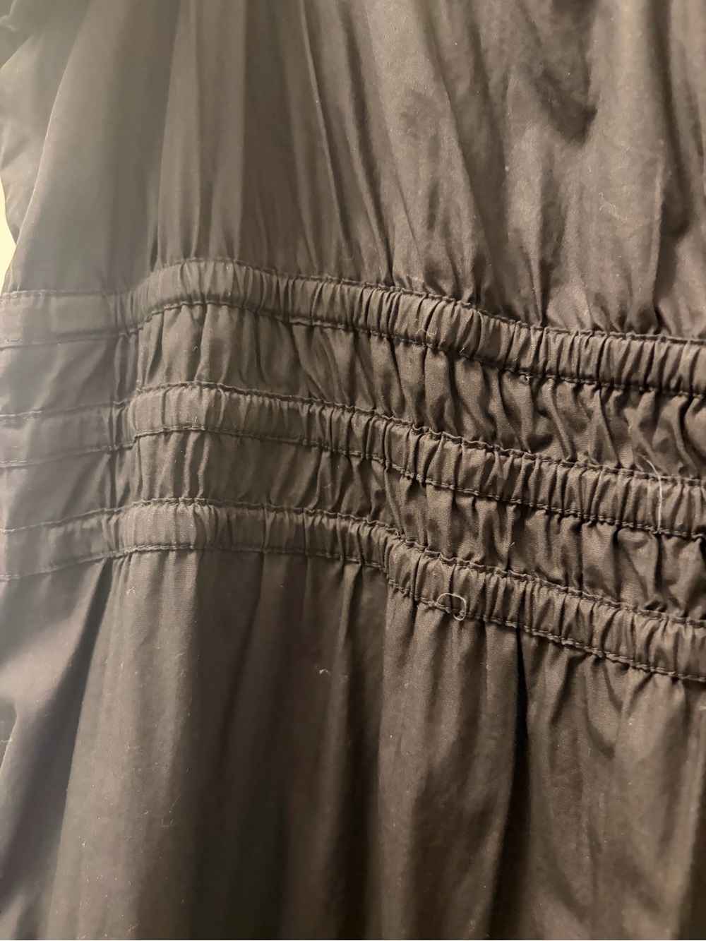 Quince Black Smocked-Waist Puff Sleeve Maxi Dress - Picture 5 of 5